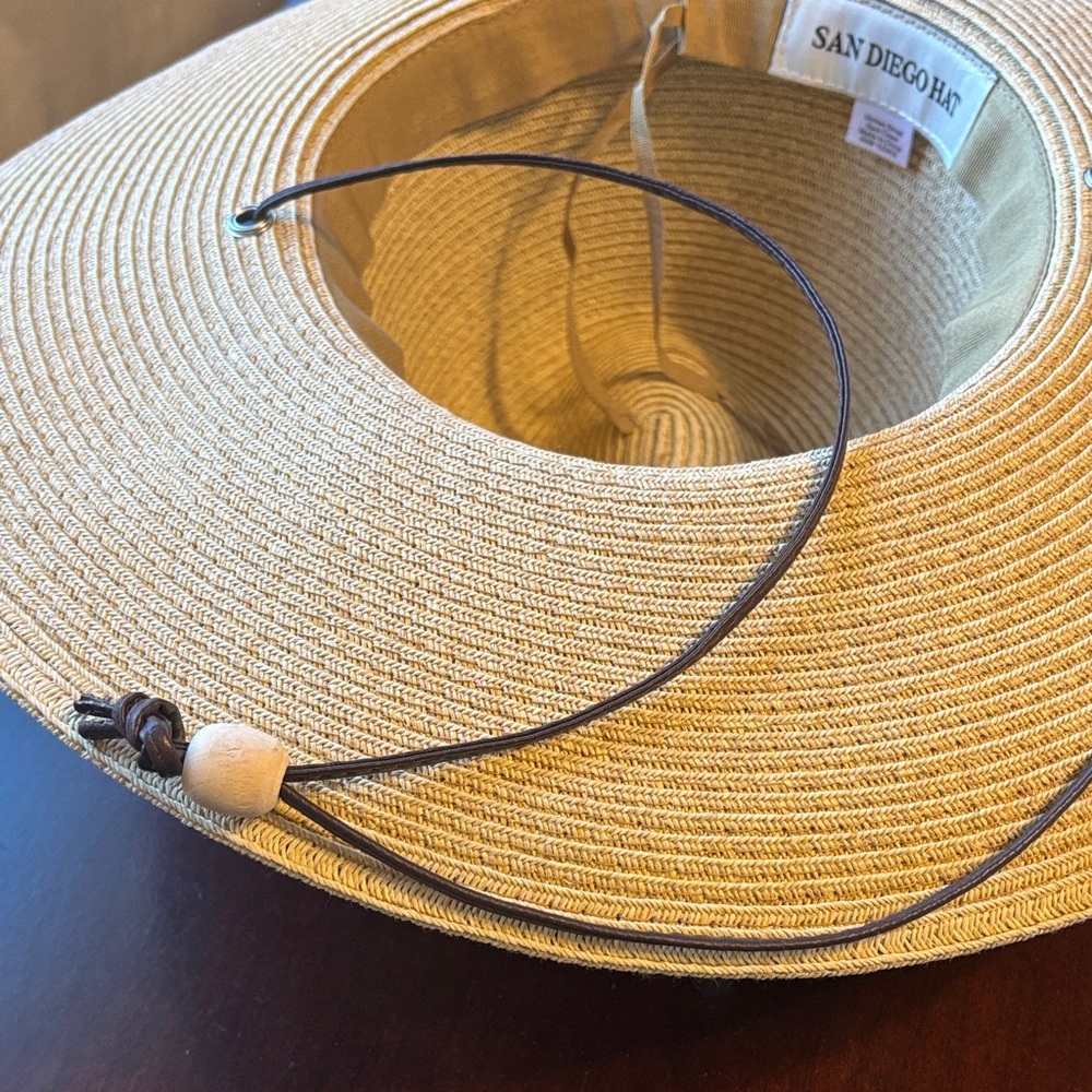 San Diego Hat Company Tan Wide Brim Hat Unisex - Picture 4 of 7